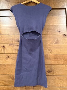Aritzia Cutout Mini Dress with Ribbed Knit - size S